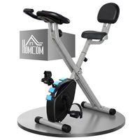 bicicleta estatica rolipo plegable con respaldo 8 niveles de resistencia magnetica pantalla lcd y pulsometro