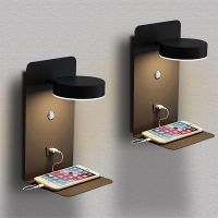 lamparas de pared led con carga usb para dormitorio lampara interior para decoracion de sala de estar paneles de pared con interruptor candelabro moderno para pasillo lampara pared decoracion hogar