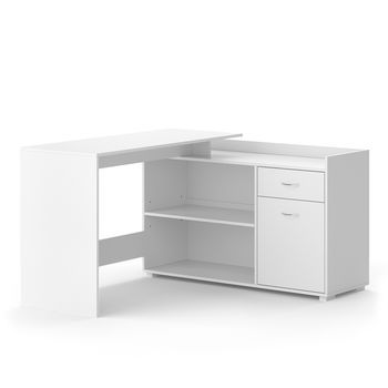 Escritorio Esquinero Noira 135 X 77 Cm Con Cajón Vicco
