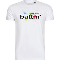 ballin est 2013 camiseta paint splatter tee para hombre
