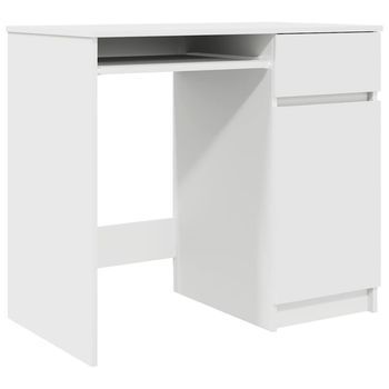 Escritorio Blanco 86x49x76 Cm Madera De Ingeniería Vidaxl
