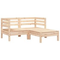 sofa de jardin de 2 plazas  sofa de exterior con reposapies madera maciza de pino
