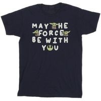 disney camiseta manga larga the mandalorian may the force be with you para nina