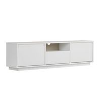 soporte de tv de madera sentinel - 160 x 30 x 42 cm - blanco