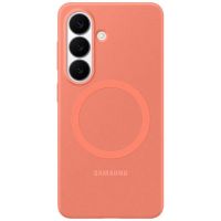 funda para movil samsung ef-es942coegww silicona rojo coral magnetica magsafe para galaxy s26