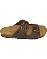 de mawen sandalia bio piel natural marron