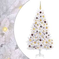 arbol de navidad artificial 90 x 90 x 180 cm pvc y metal vidaxl