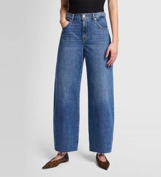 7 For All Mankind para mujer. 7U212C10SCZ Jeans Santa Cruz With Raw Cut azul (28), Casual, Algodón