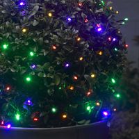 solar multi coloured fairy lights 50 led