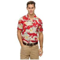 superdry camisa manga corta chemise manches courtes merchant rouge para hombre
