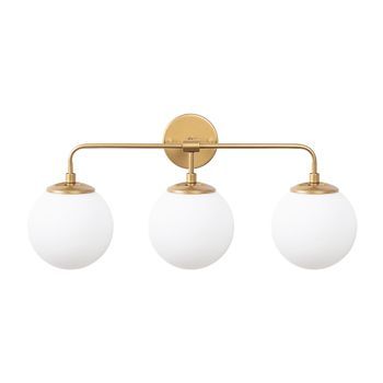 Lámpara De Pared Horn-12205 Oro Metal Vidrio 56x21x27 Cm
