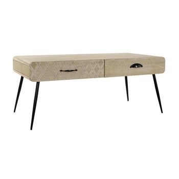 Mesa Centro Paulownia Mdf 100x52x72 Cajones