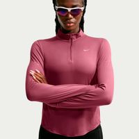 nike swift half-zip  camiseta de running mujeres - malva plateado