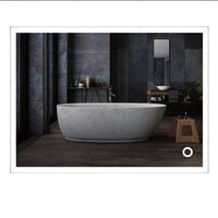kibath espejo led urb 25w rectangular de 100 cm x 80 cm espejo 6000k