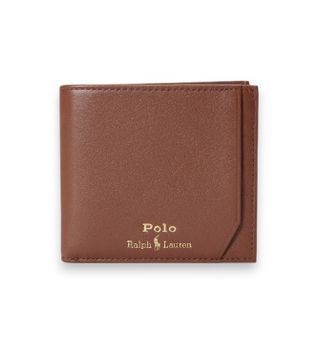 Polo Ralph Lauren para hombre. 405963229002 Monedero billetera de Piel Suave marrón (OSFA), Casual, Clásico