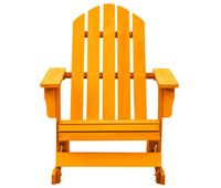 silla mecedora de jardin - silla de exterior adirondack madera maciza abeto naranja