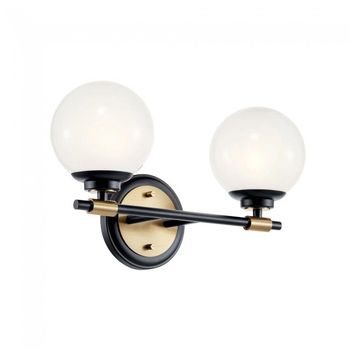 Aplique de pared para baños benno (2 luces)