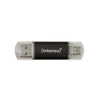 Intenso 64GB USB 3.2 Gen 1 Tipo C/Tipo A Aluminio Antracita, Velocidad 70MB/s
