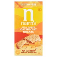 nairns gluten free biscuit breaks oats  ginger