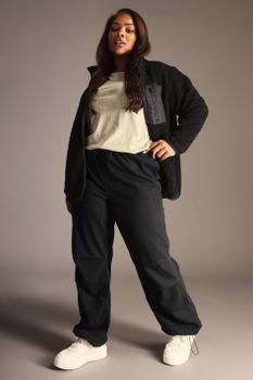 Yours Vaqueros Parachute Negros En Algodón, Mujer Curvy Y Tallas Grandes, Yours