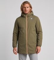 k-way para hombre k6128ww chaqueta reversible jacob st warm double verde militar marino xxl casual nylon