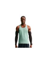 camiseta de running nike df fast singlet hombre gris verde