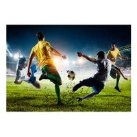 papel pintado 3d - decisive tackle 150x105 cm