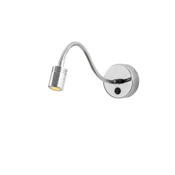 Lámpara De Pared Reading-3243 Plata Metal 8x38x15 Cm