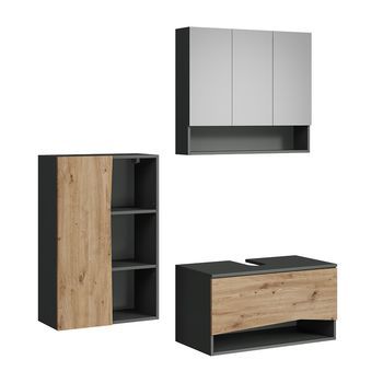 Conjunto De Muebles De Baño De 3 Piezas Willow 3 Partes Vicco