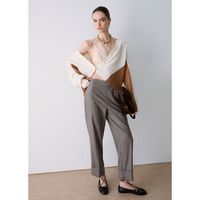 liu jo pantalones pantalones en pata de gallo para mujer