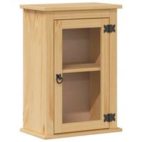 armario de bano de pared corona madera maciza pino 45x27x645cm vidaxl