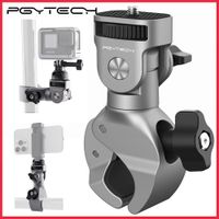 pgytech super abrazadera de montaje 17mm a 37mm 14 adaptador de tornillo para bicicletavehiculo serie ciclismo camara de accion telefonos inteligentes