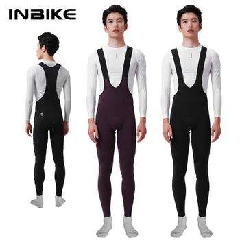 INBIKE: pantalones térmicos de forro polar para hombre, ideales para ciclismo en invierno, con acolchado 3D, resistentes al viento, para bicicleta de montaña (MTB) y bicicleta de carretera, y como