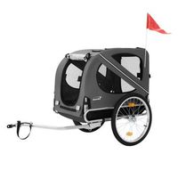 remolque para bicicleta y silla de paseo para perro 2en1 plegable