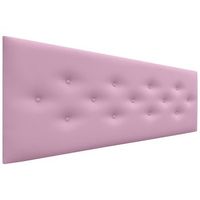 dhome cabecero de polipiel con 3 hileras intercaladas de botones cabezal tapizado cama lujo rosa 150cm