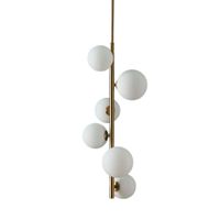 lampara de techo metal y vidrio  60 cm