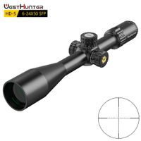 westhunter hd-s 6-24x50 sfp mira telescopica 14 moa torreta reinicio bloqueo alcance de caza segundo plano focal paralelo lateral miras opticas