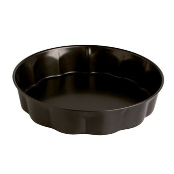 Molde tarta hondo acero negro 28x5 cm