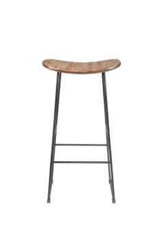 Taburete de bar de teca recuperada