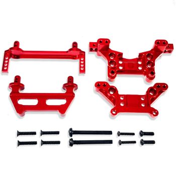 Accesorios de actualización de metal para el cuerpo del automóvil, torres de choque para MJX Hyper Go 1/16 16208 16209 1