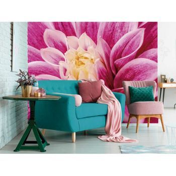 Fotomural Vinilo Floral Dalia Púrpura 500 X 300 Cm
