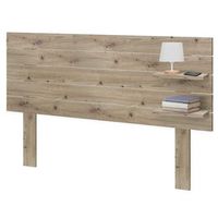dhome cabecero con estantes de madera reciclada dm colgante pared estilo palet horizontal con patas 145x46cm cama vintage nordico 145cm roble