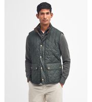 barbour para hombre mgi0245 chaleco lowerdale verde l casual poliester