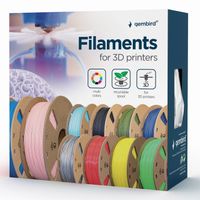 filamento abs gembird rojo 175 mm 1 kg