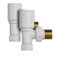 kibath valvula llave radiador secatoallas acabado blanco mate fabricado en laton