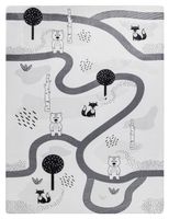 alfombra infantil lavable chiko blanco 80x150 cm