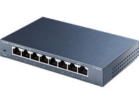 switch - tp-link tl-sg108 8 puertos rj-45 gigabit ethernet 101001000 negro