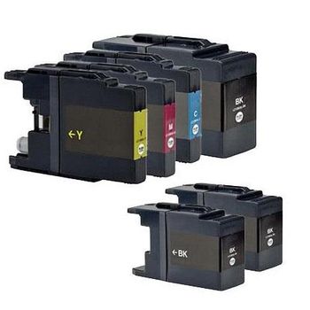 Compatible Multipack Brother MFC-J6510DW Printer Ink Cartridges (6 Pack) -LC1280XLBK