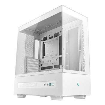 Torre DeepCool CH690 Blanco ATX Ventana Lateral Pantalla LCD USB-C Expansión 8 Slots