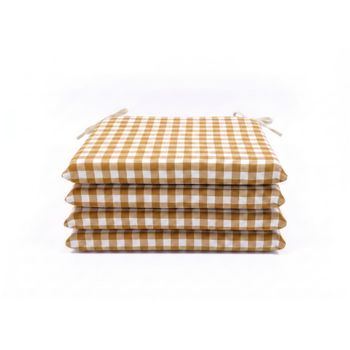 Cojines Sillas Terraza 40x40 (4 cm Grosor Espuma Alta Densidad). Cojines Sillas Cocina. Cojines Sillas Comedor. Cojines Exterior. Desefundables y Lavables.